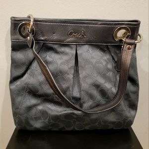 COACH Monogram Shoulder Handbag